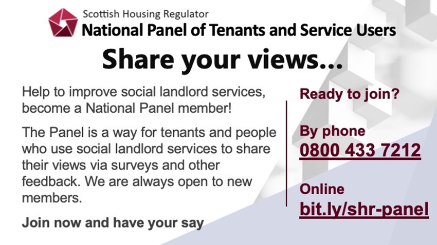 Would you like to help improve social landlord services in Scotland?  